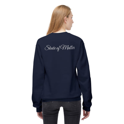 Easily Distracted by Skates Unisex Fleece Crewneck Sweatshirt