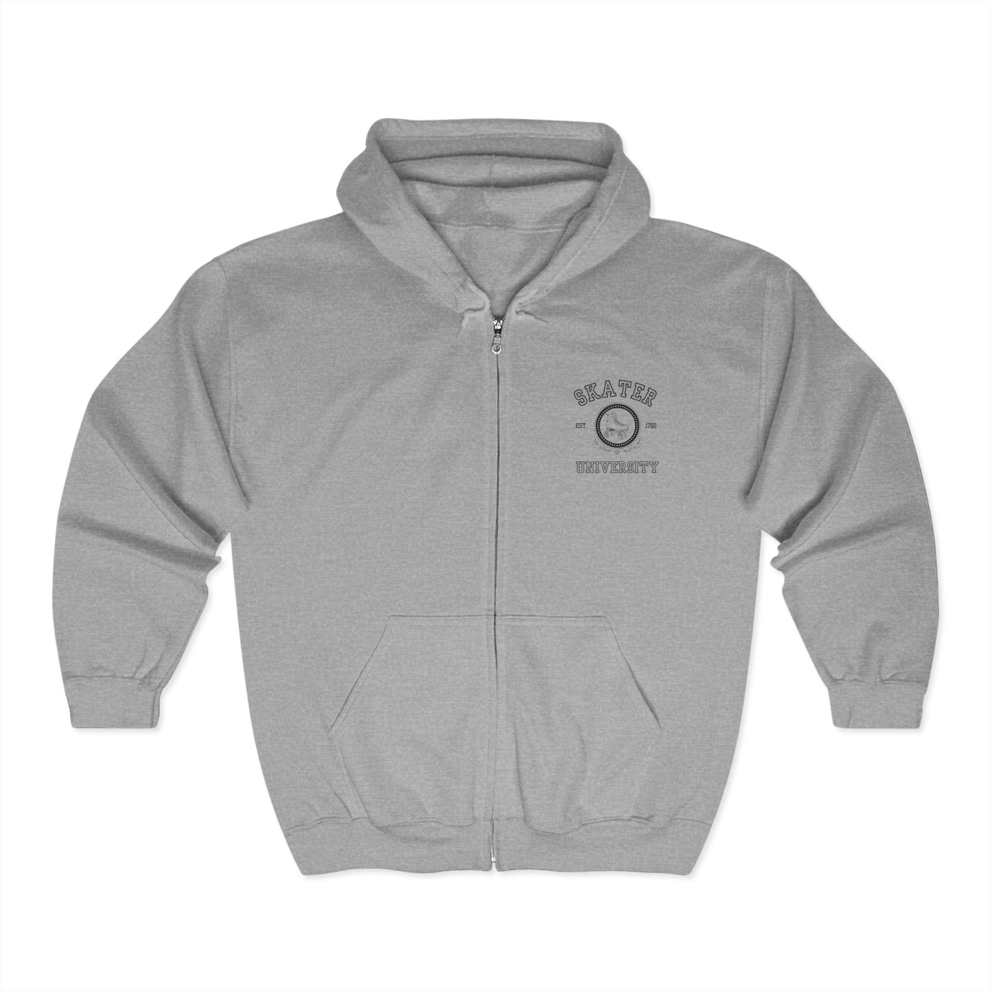 Skater University Unisex Zip Hooded Sweatshirt