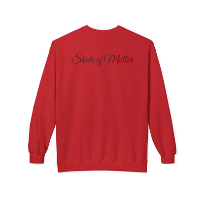 Easily Distracted by Skates Unisex Fleece Crewneck Sweatshirt