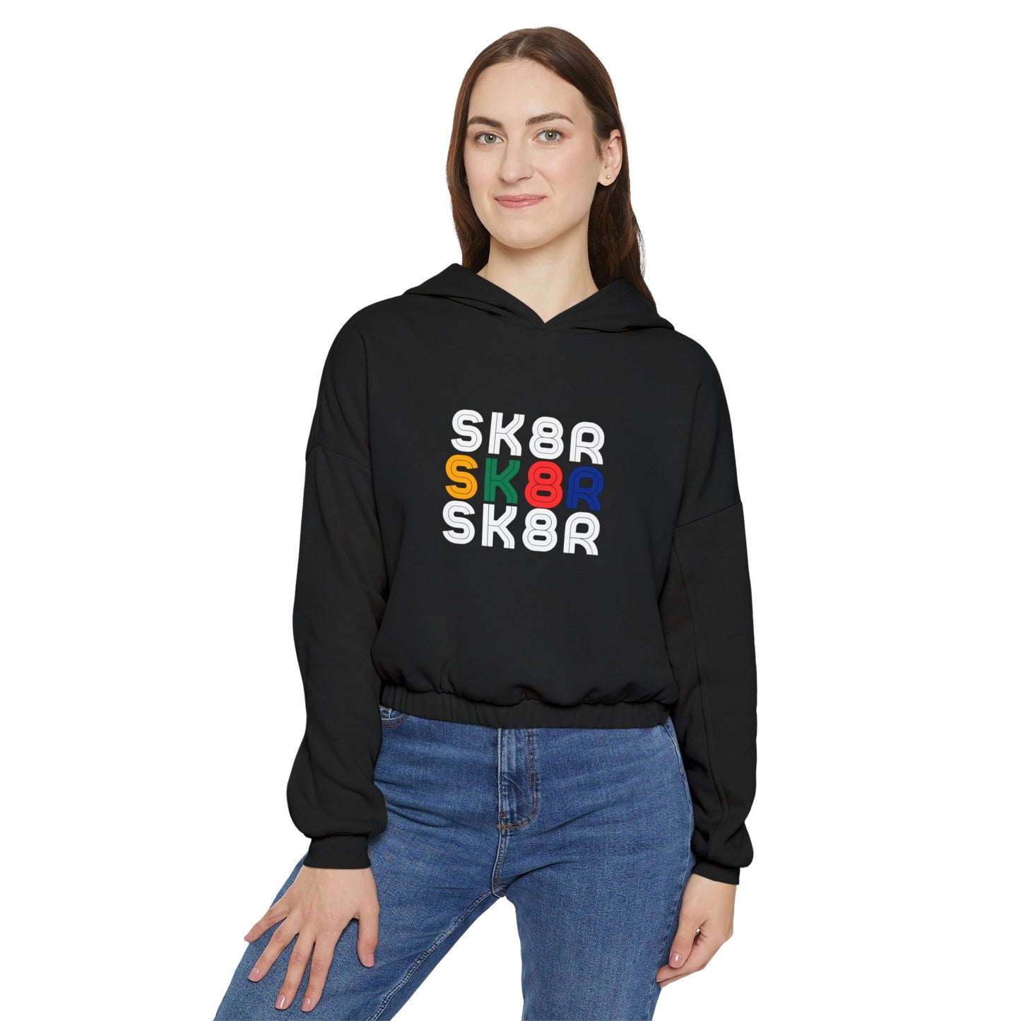 Women’s Cropped Retro Skater Sweatshirt