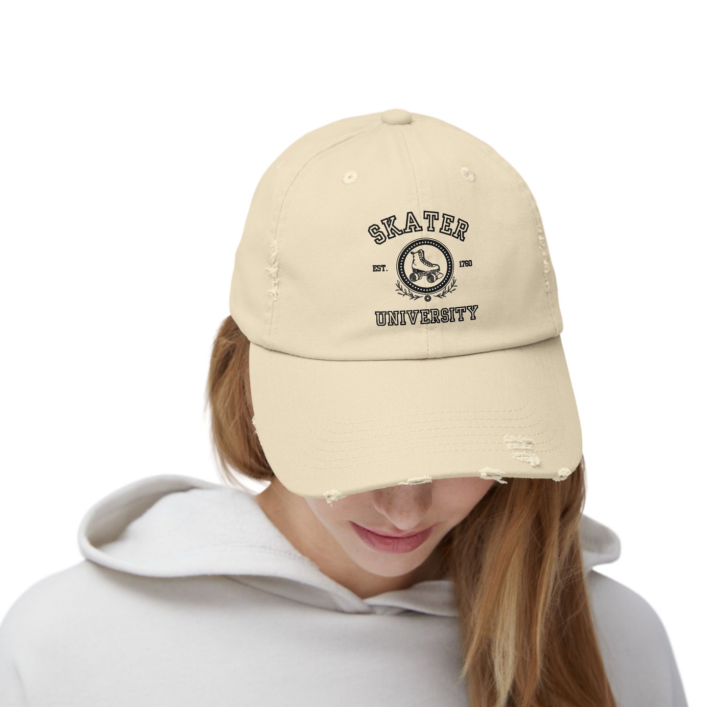 Skater University Distressed Cap