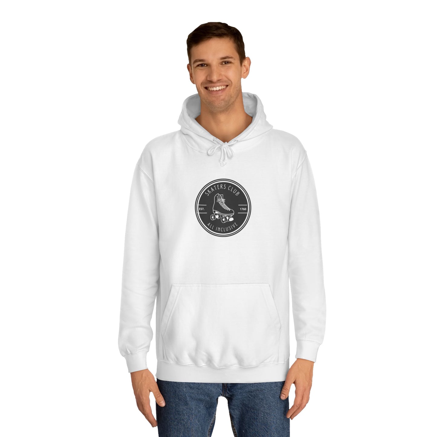 Black Round Skaters Club Unisex Hoodie