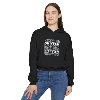 Women’s Cropped Statement Skater Sweatshirt