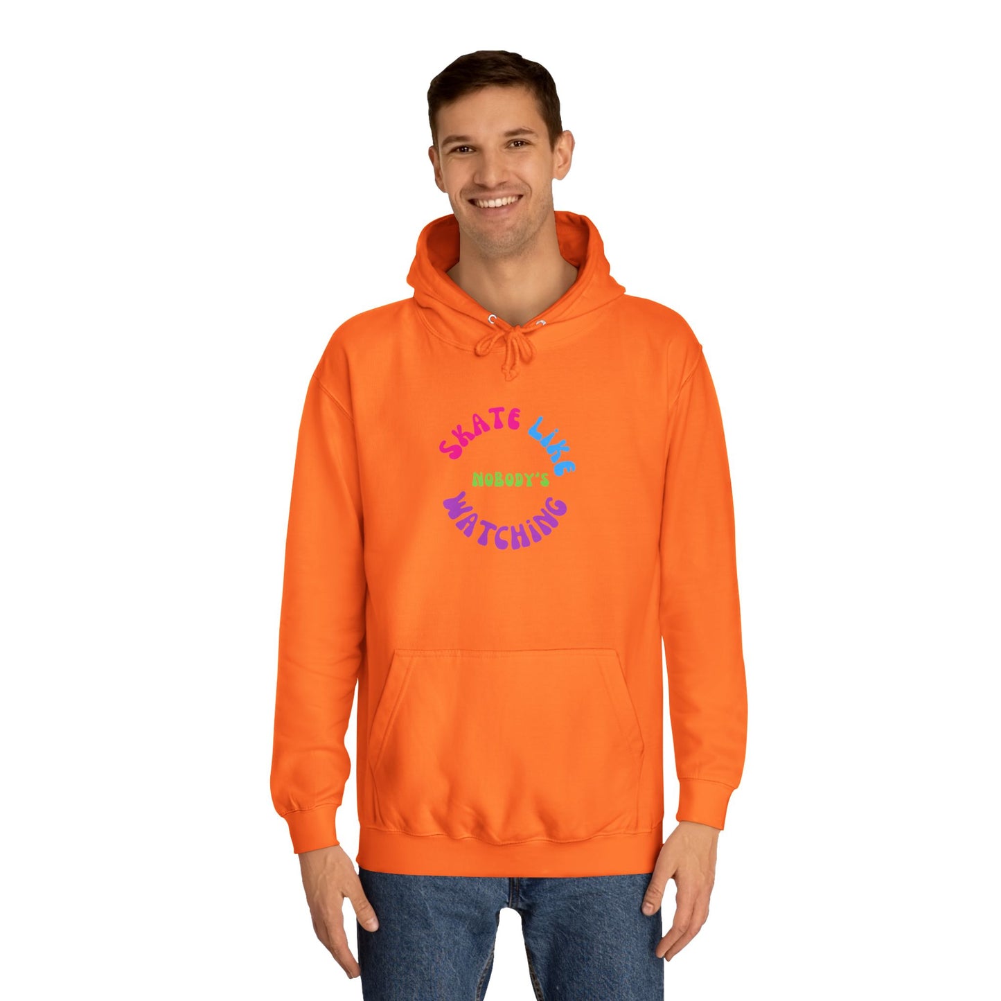 Colorful Skate Like Nobody's Watching Unisex Hoodie