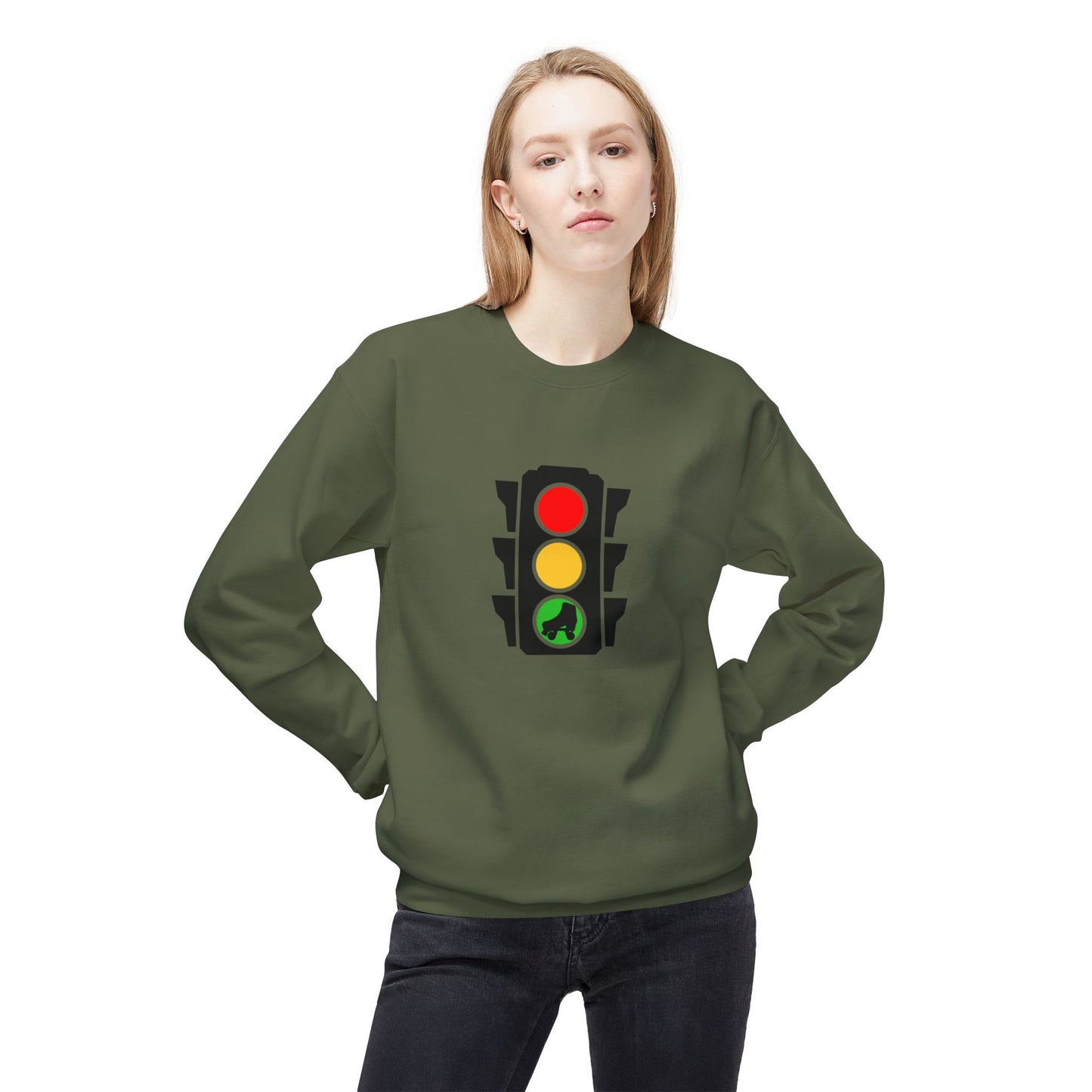 Ready, Set, Go Skating! Fleece Crewneck Sweatshirt