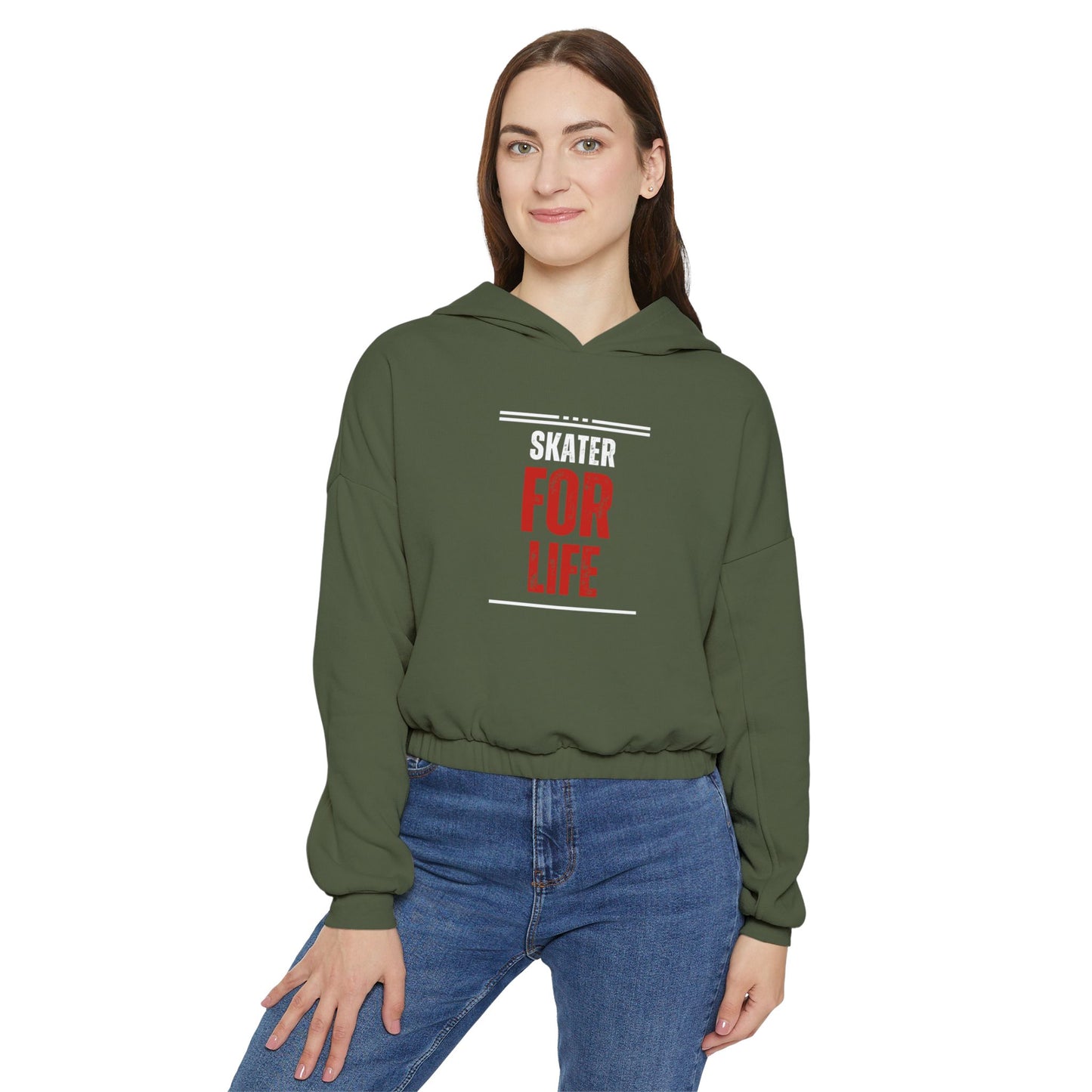 Women’s Cropped Skater for Life Sweatshirt