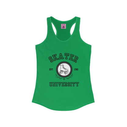 Women's Skater University (Solid) Racerback Tank