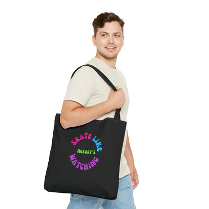 Colorful Skate Like Nobody's Watching Tote Bag