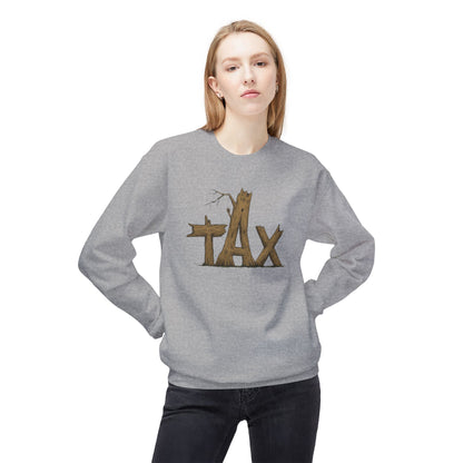 Wood Tax Unisex Fleece Crewneck Sweatshirt