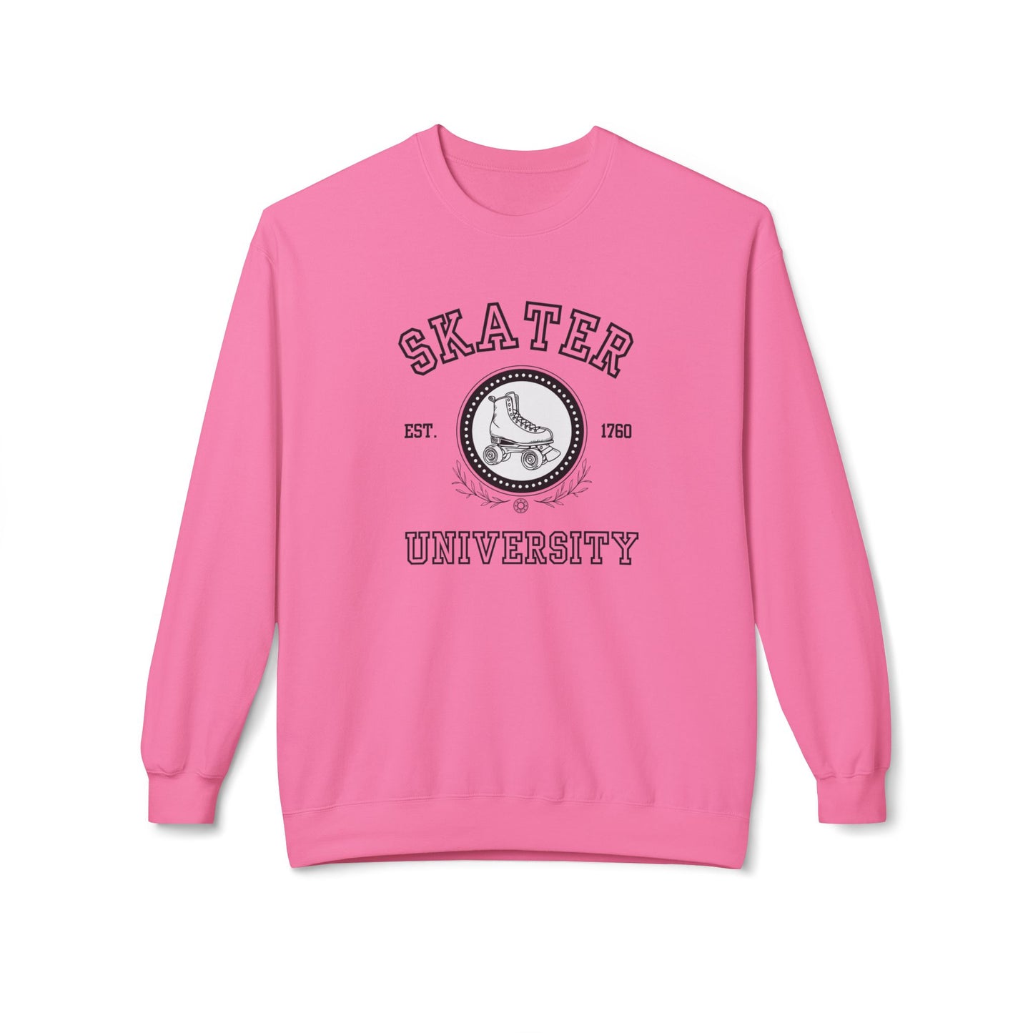 Skater University (Solid) Unisex Fleece Crewneck Sweatshirt