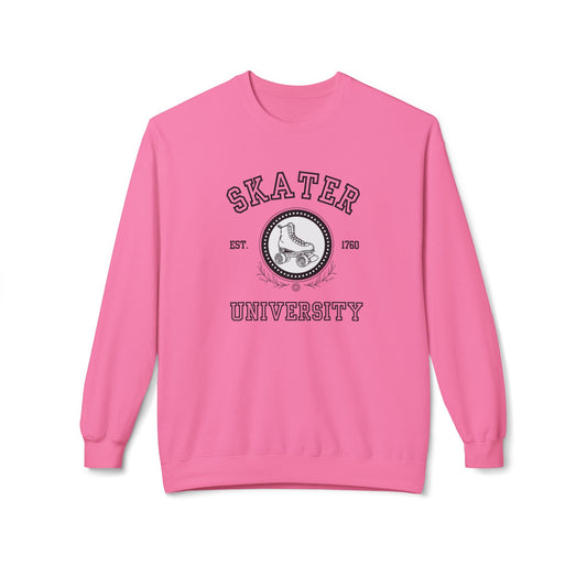 Skater University (Solid) Unisex Fleece Crewneck Sweatshirt