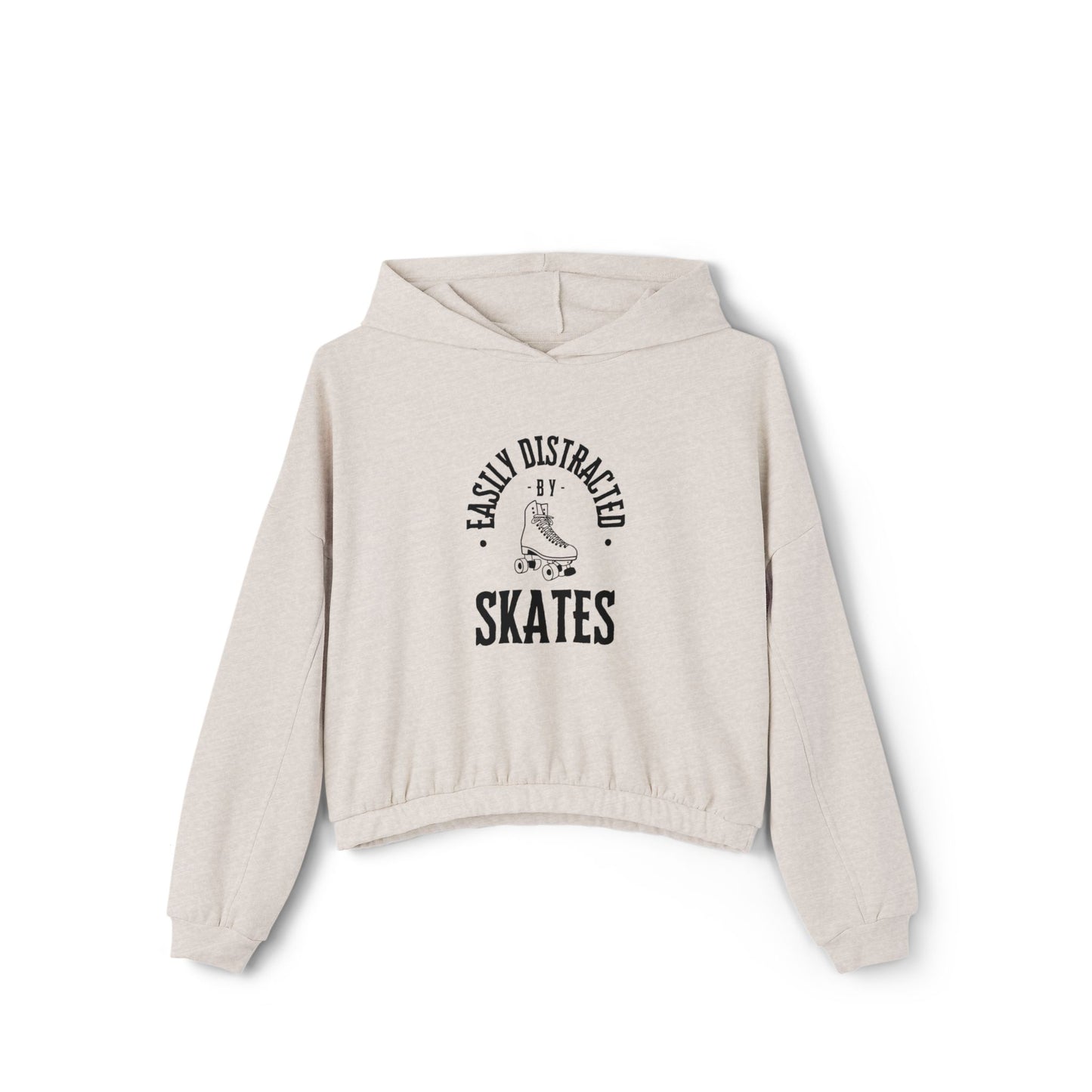 Women’s Cropped Easily Distractd by Skates Sweatshirt