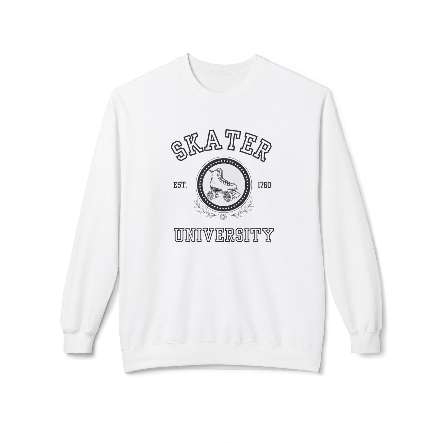 Skater University (Solid) Unisex Fleece Crewneck Sweatshirt