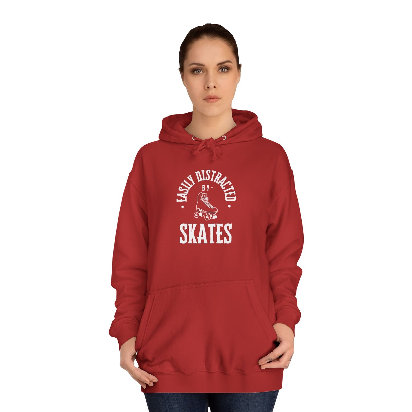 Easily Distracted by Skates Unisex Hoodie