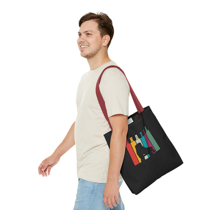 Rainbow Stripe Skater Tote Bag