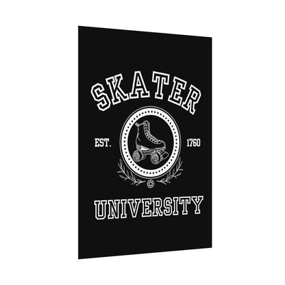 Skater University Rolled Poster