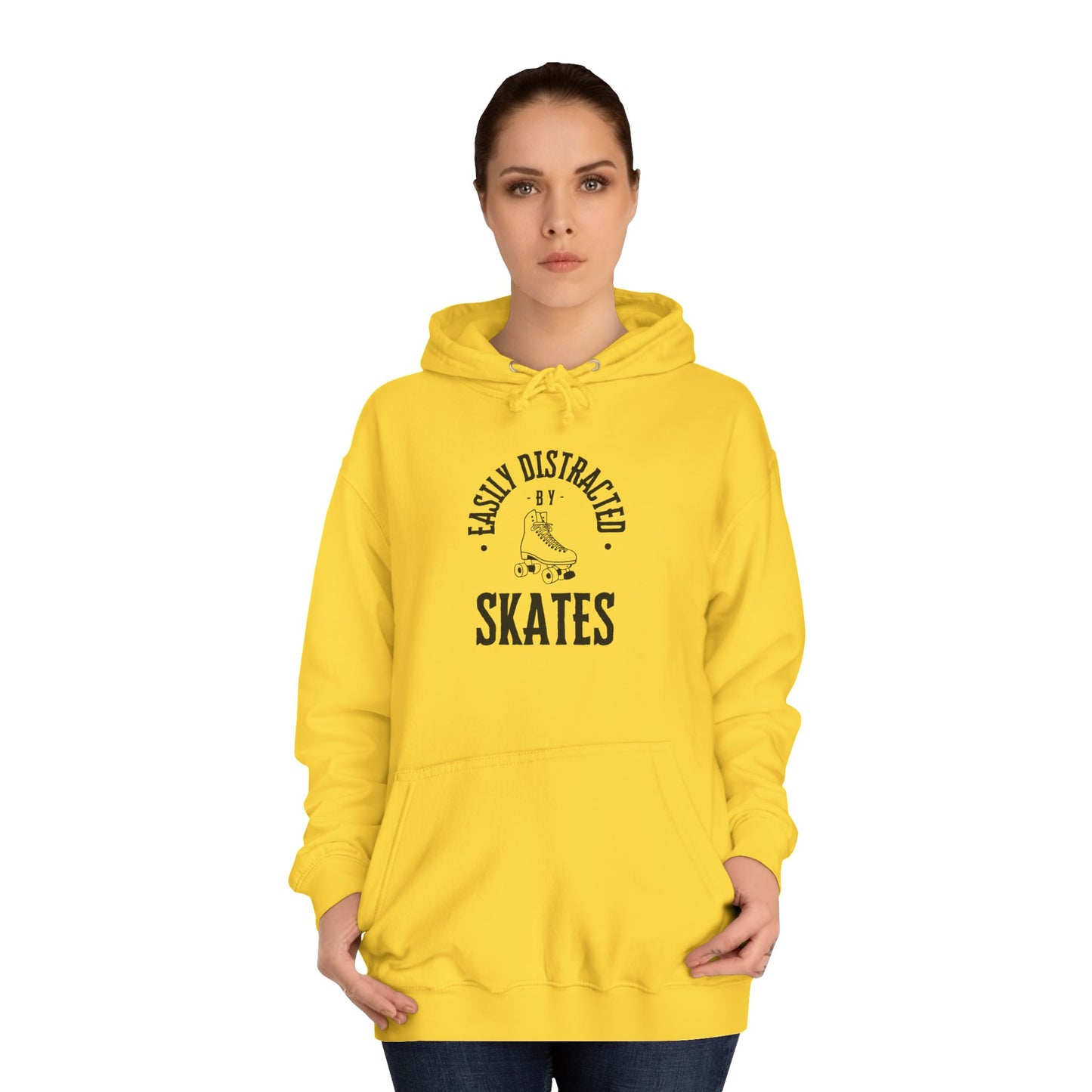 Easily Distracted by Skates Unisex Hoodie