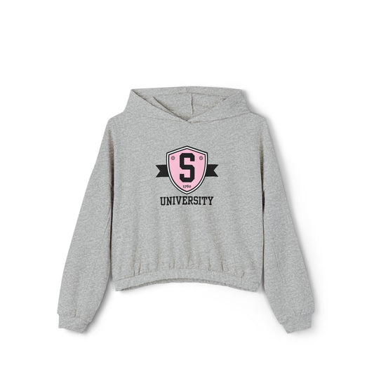 Women’s Cropped Skater University Emblem Sweatshirt