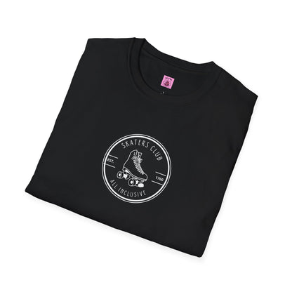 Round Black Skaters Club Unisex T-Shirt