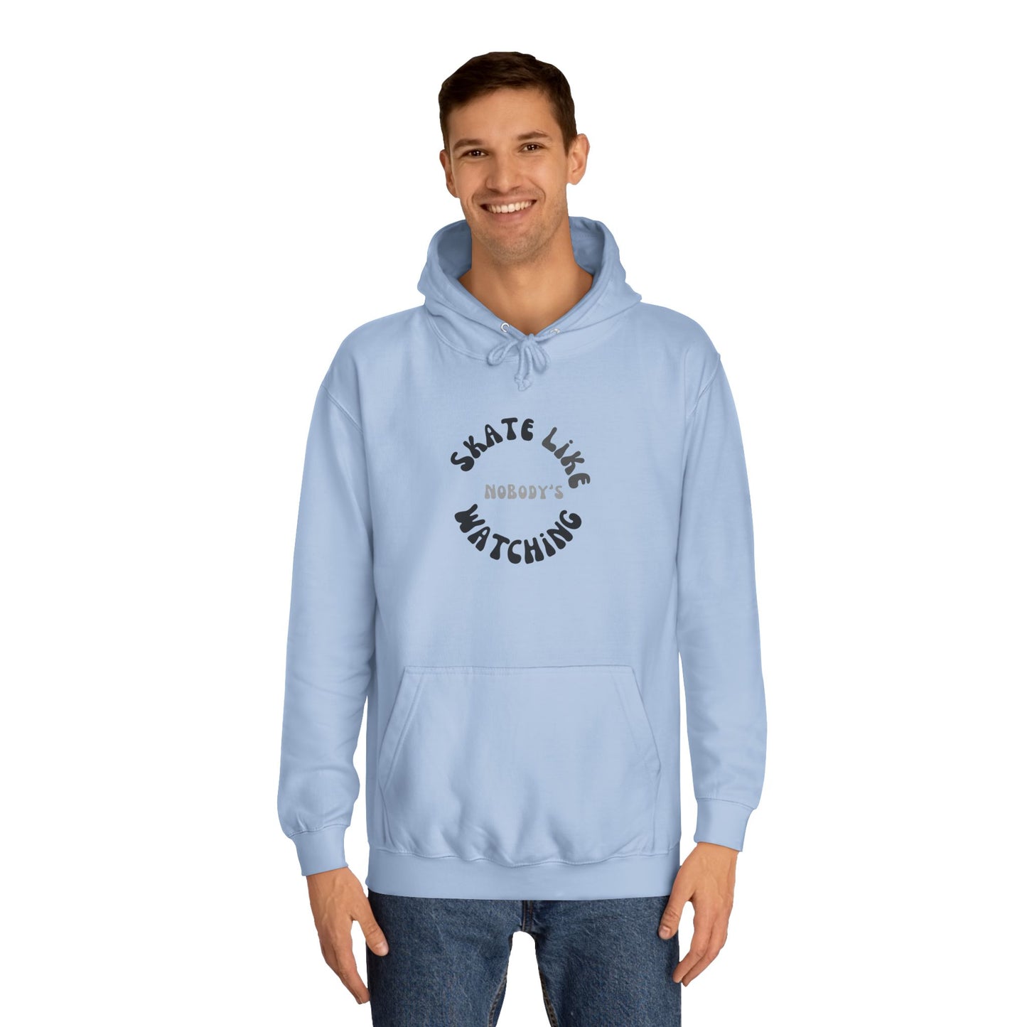 Monotone Skate Like Nobody's Watching Unisex Hoodie