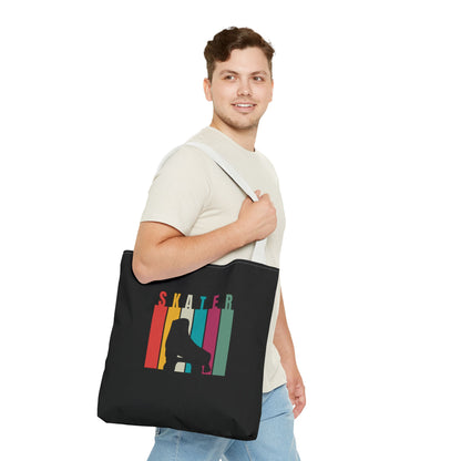 Rainbow Stripe Skater Tote Bag