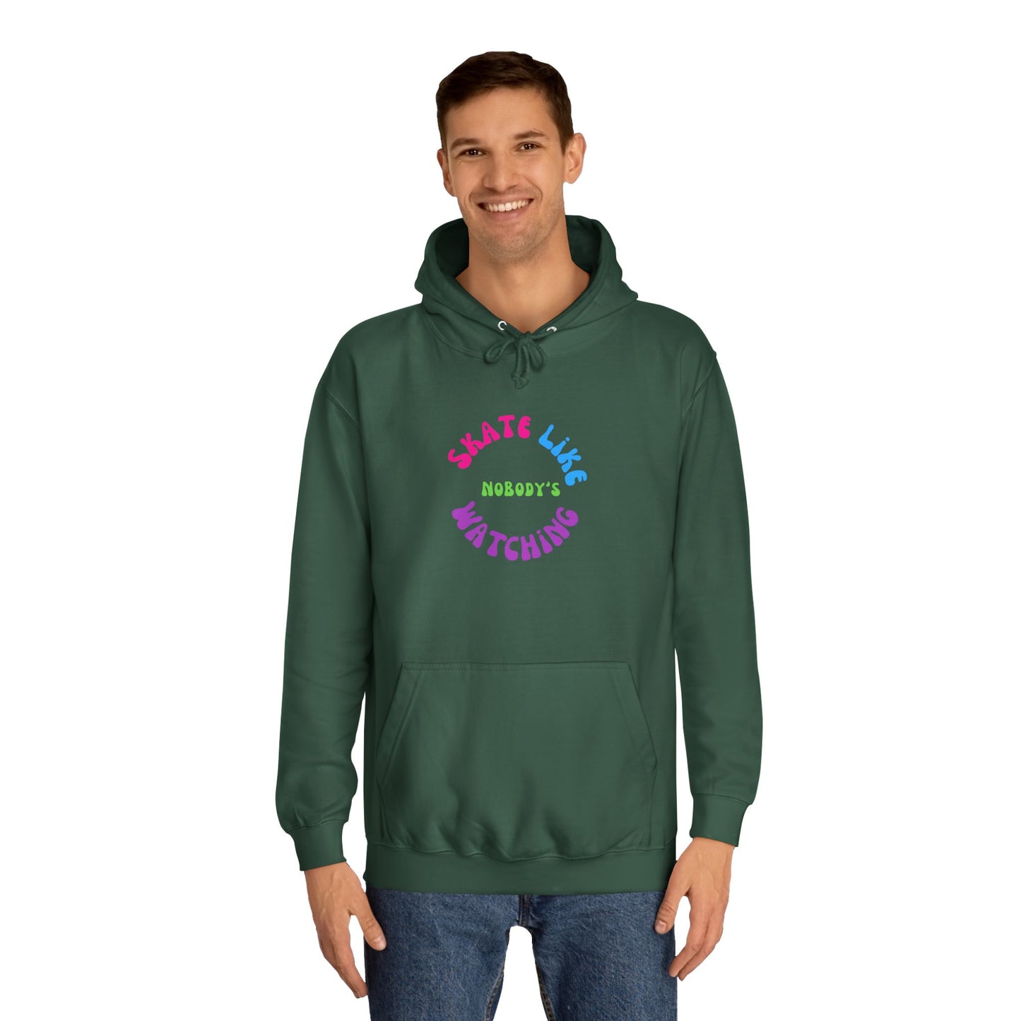 Colorful Skate Like Nobody's Watching Unisex Hoodie