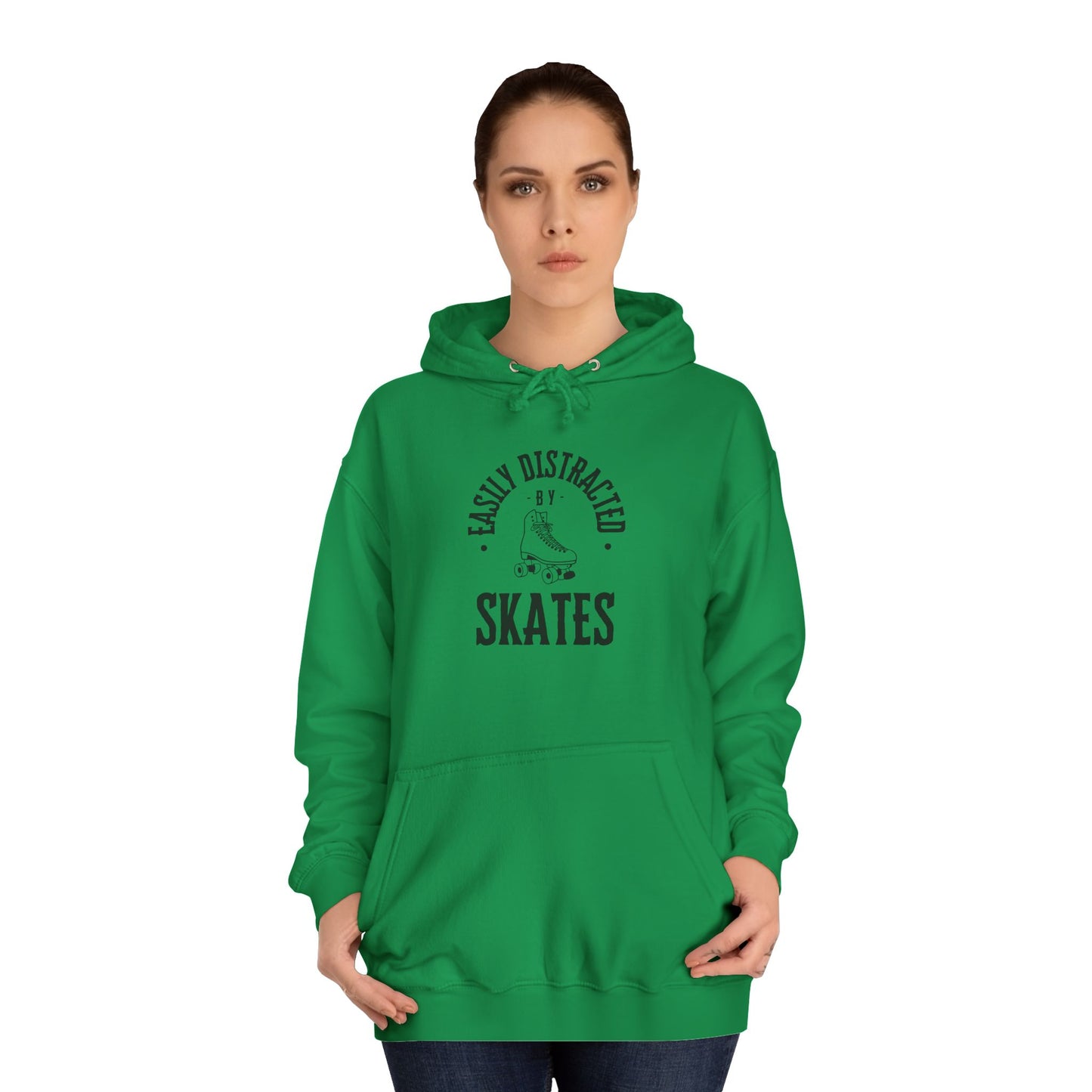 Easily Distracted by Skates Unisex Hoodie