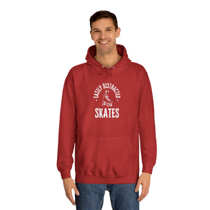 Easily Distracted by Skates Unisex Hoodie