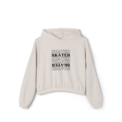 Women’s Cropped Statement Skater Sweatshirt