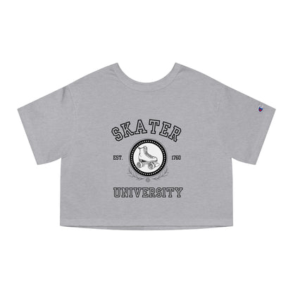 Champion Women's Skater University (Solid) Cropped T-Shirt