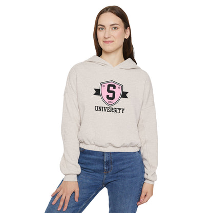 Women’s Cropped Skater University Emblem Sweatshirt