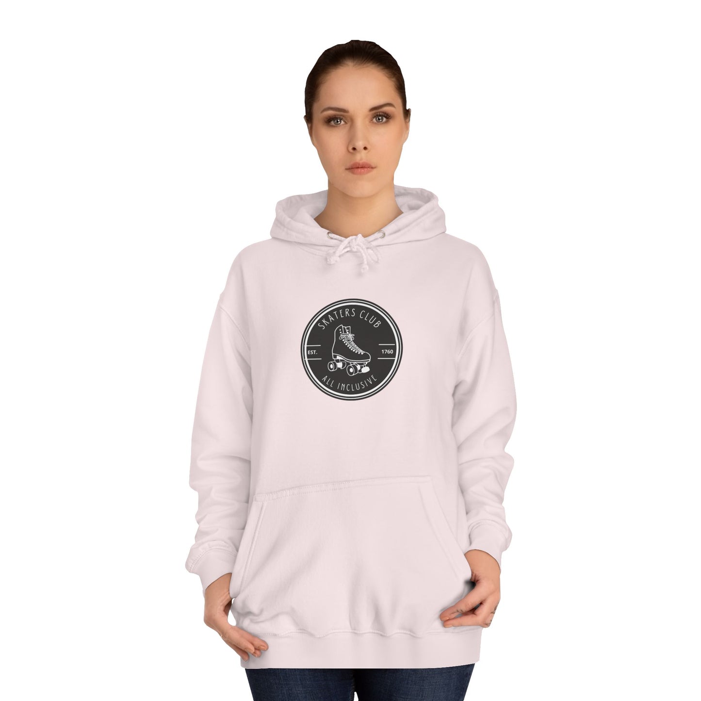 Black Round Skaters Club Unisex Hoodie