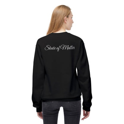 Easily Distracted by Skates Unisex Fleece Crewneck Sweatshirt