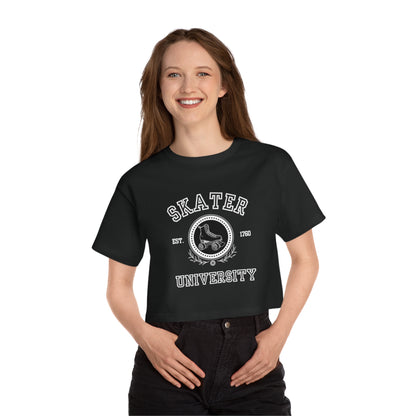 Champion Women's Skater University (Solid) Cropped T-Shirt