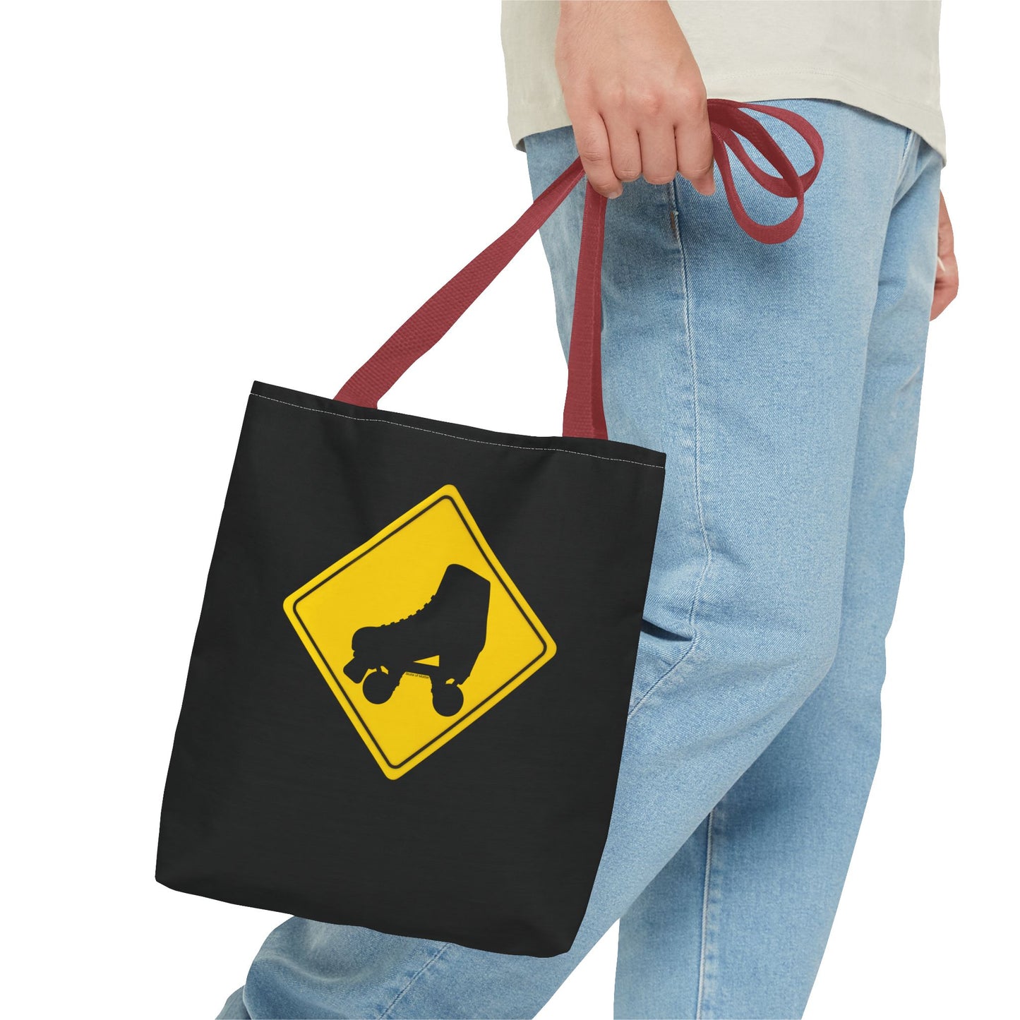 Warning Skater Tote Bag