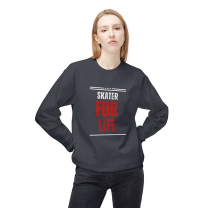 Skater for Life Unisex Fleece Crewneck Sweatshirt