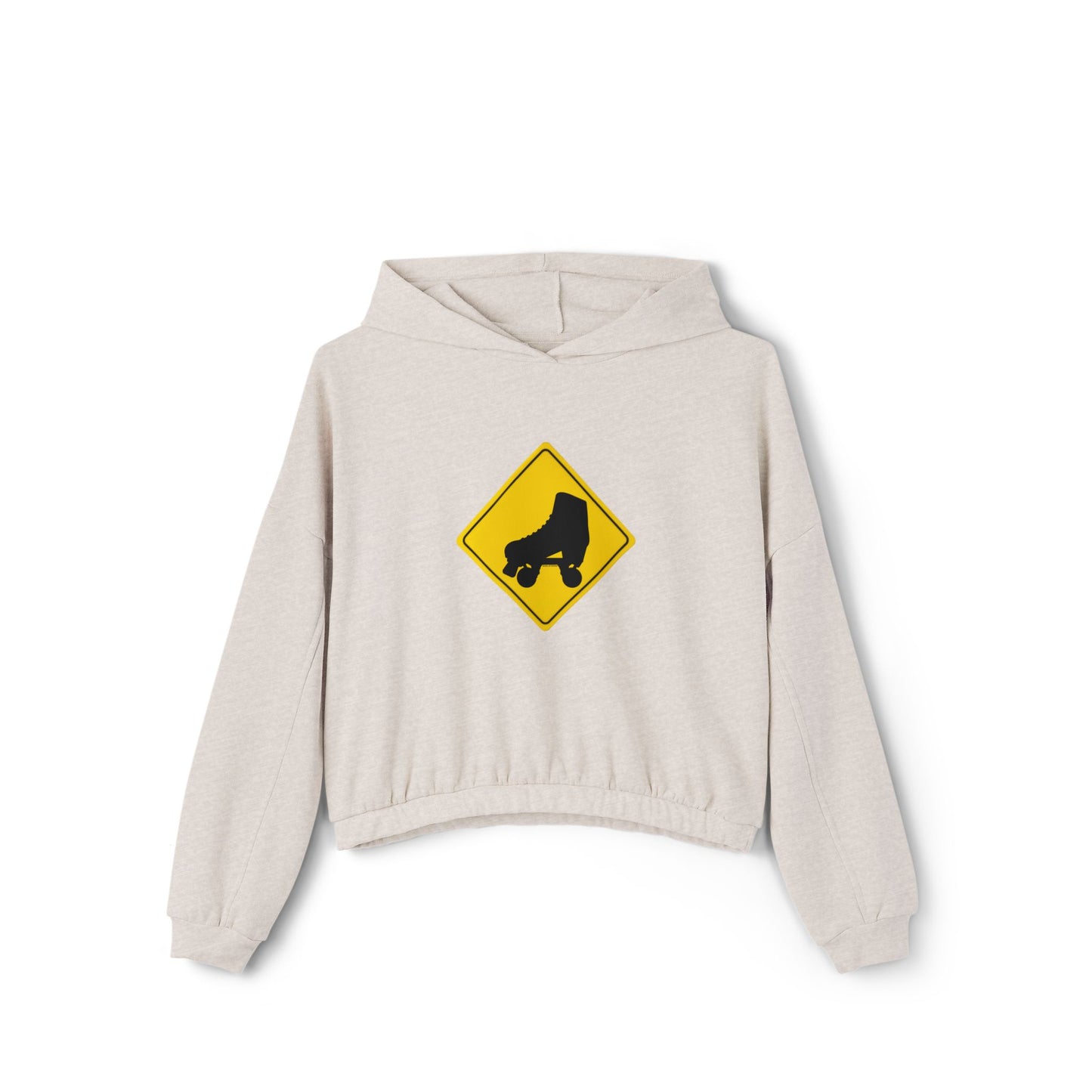 Women’s Cropped Warning Skater Sweatshirt