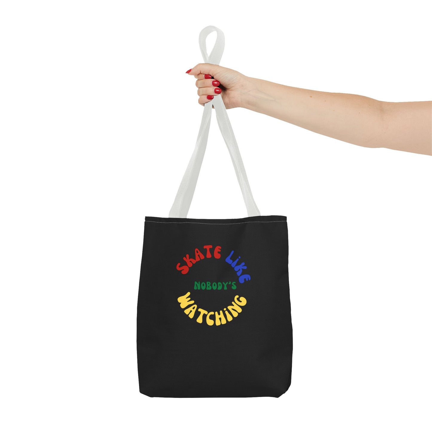 Primary Skate Like Nobody's Watching Tote Bag