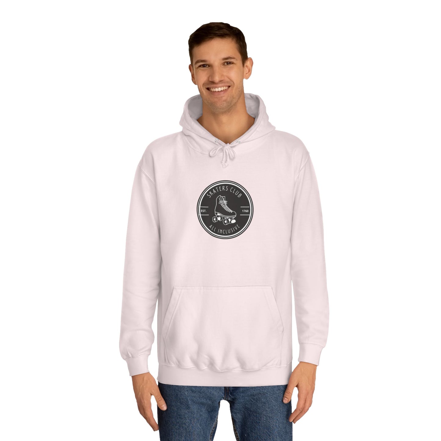 Black Round Skaters Club Unisex Hoodie