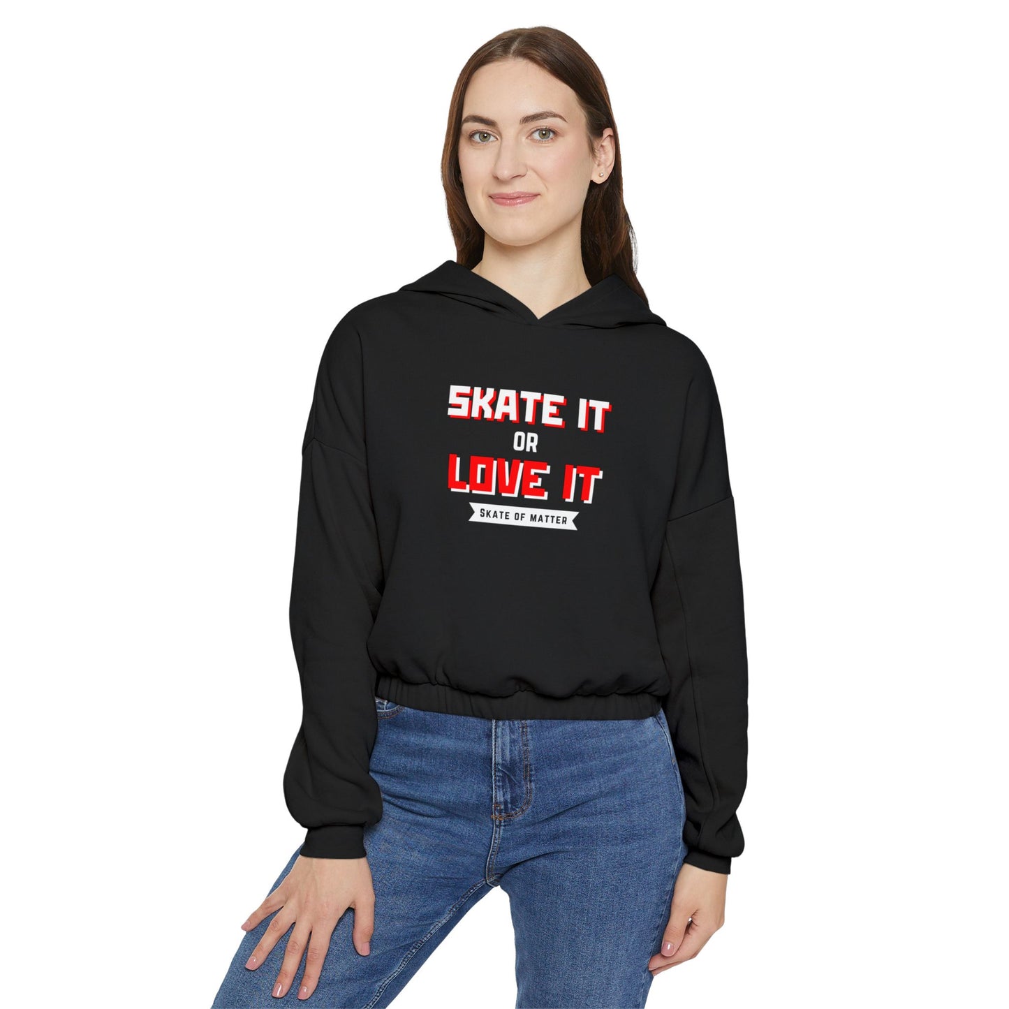 Women’s Cropped Skate it or Love It Sweatshirt