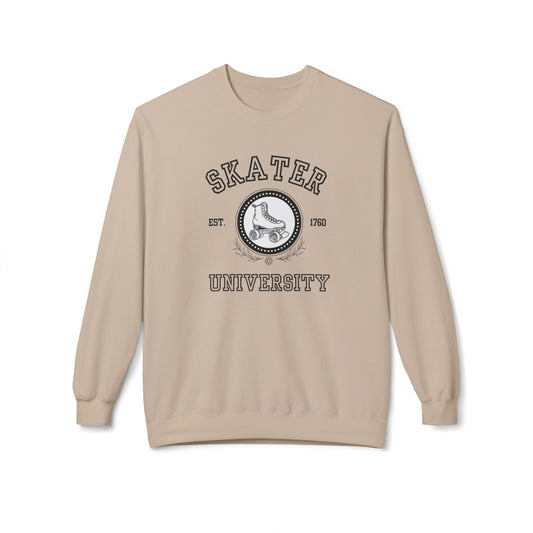 Skater University (Solid) Unisex Fleece Crewneck Sweatshirt