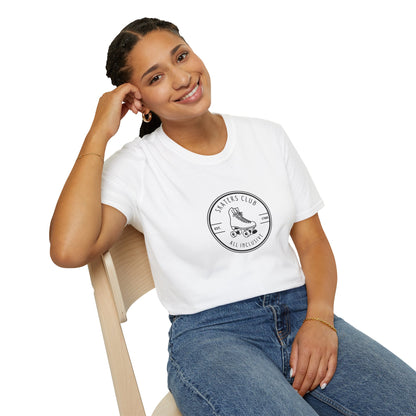 Round White Skaters Club Unisex T-Shirt