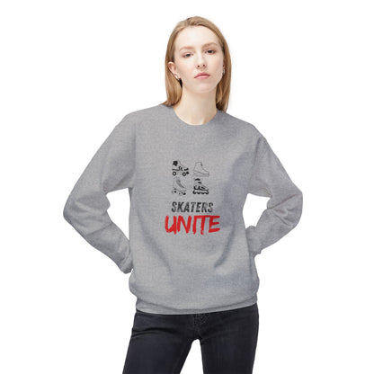 Skaters Unite Unisex Fleece Crewneck Sweatshirt