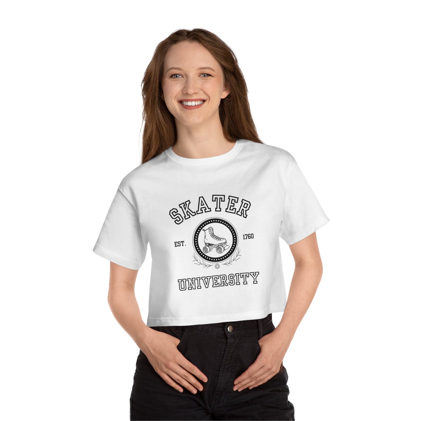 Champion Women's Skater University (Solid) Cropped T-Shirt