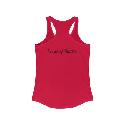 Women's Warning Skater Racerback Tank