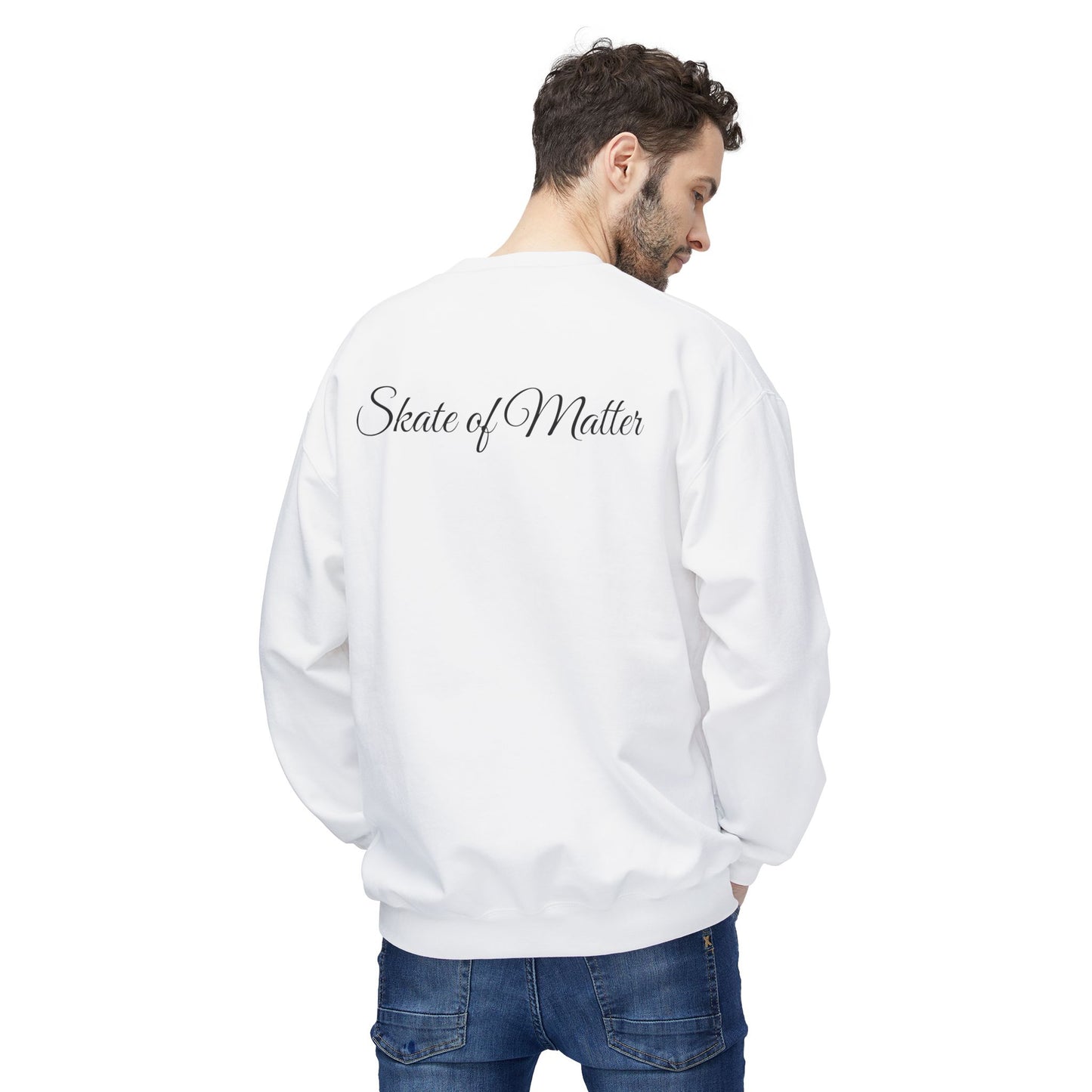 I Love Skater Guys Unisex Fleece Crewneck Sweatshirt