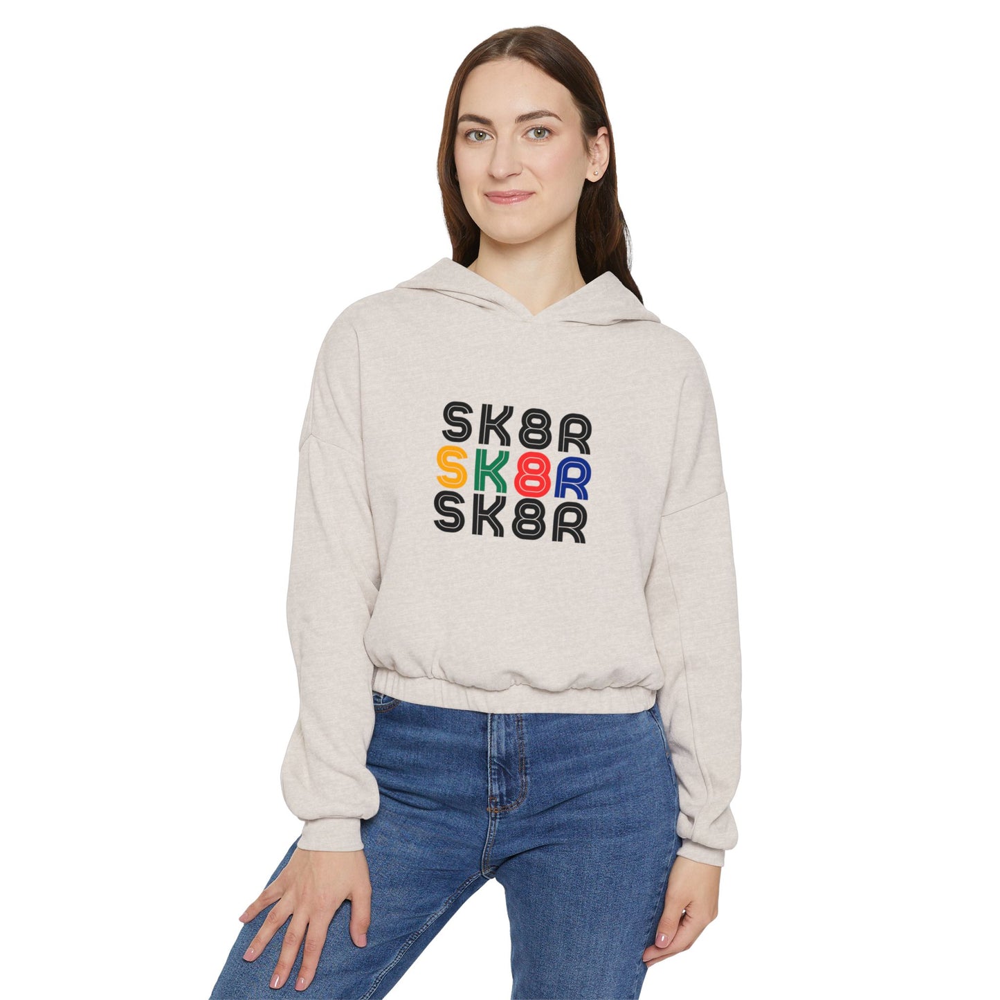 Women’s Cropped Retro Skater Sweatshirt