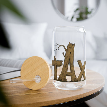 Wood Tax Glass, 16oz