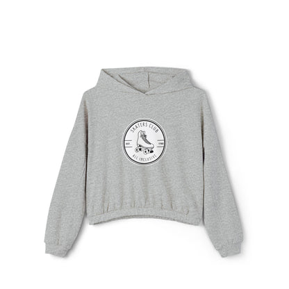 Women’s Cropped Round White Skaters Club Sweatshirt