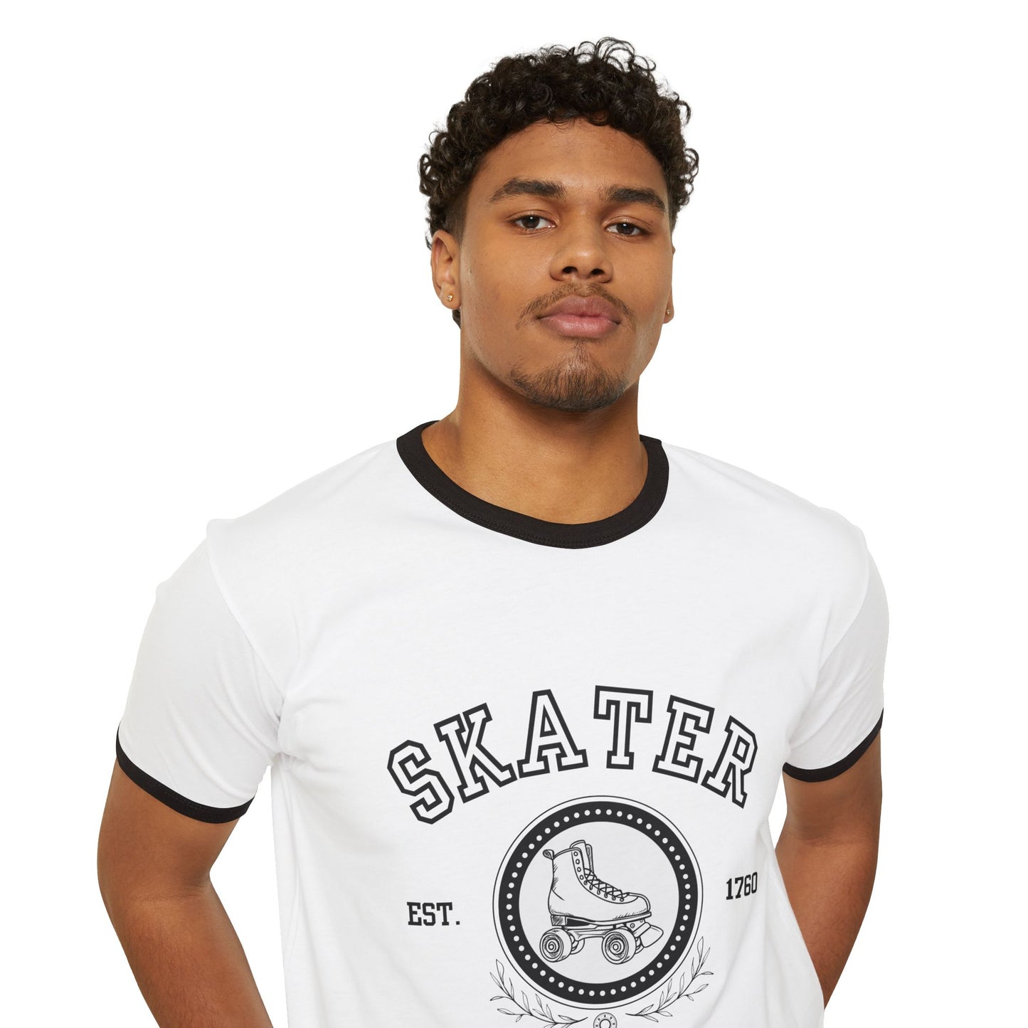 Skater University (Solid) Unisex Cotton Ringer T-Shirt